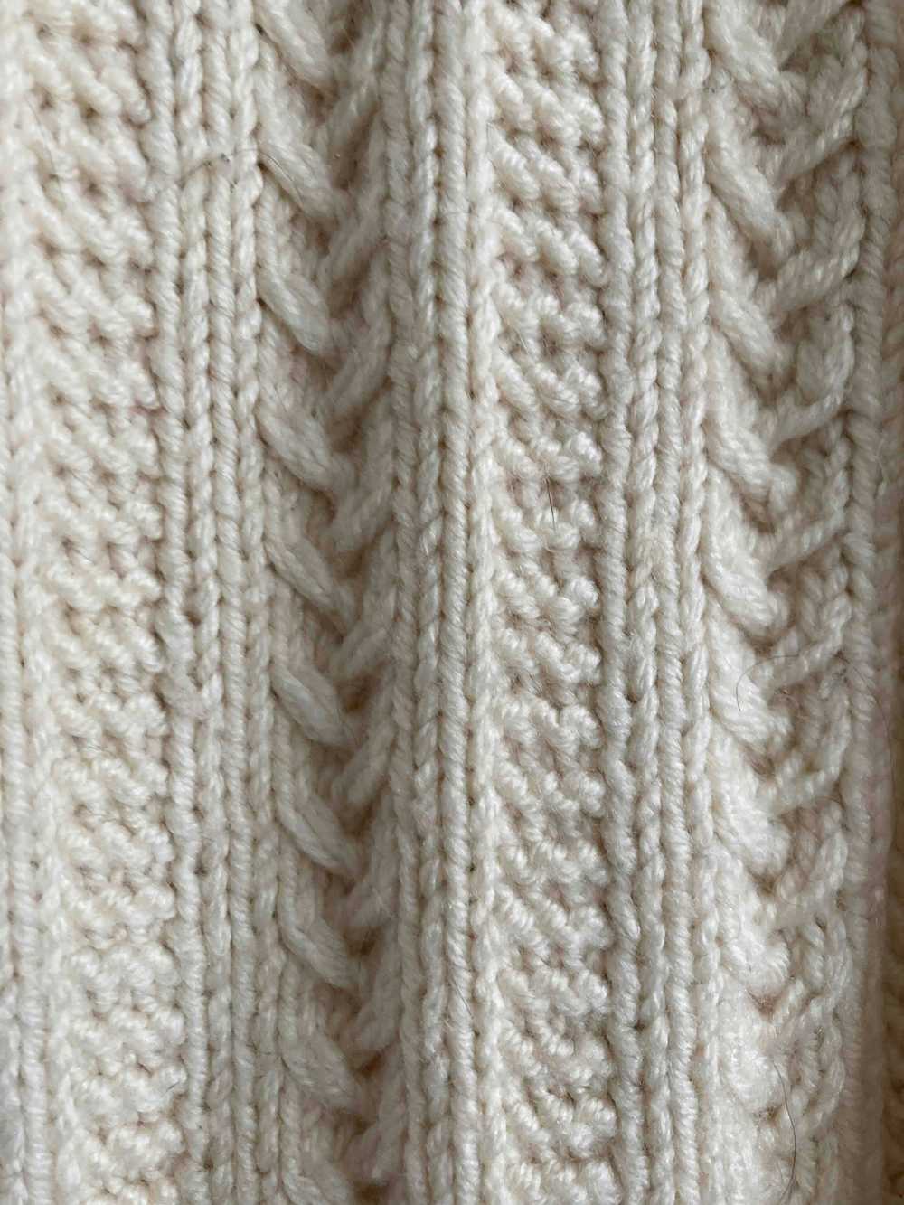 Wool jacket - Hand knitted wool jacket in Irish s… - image 3