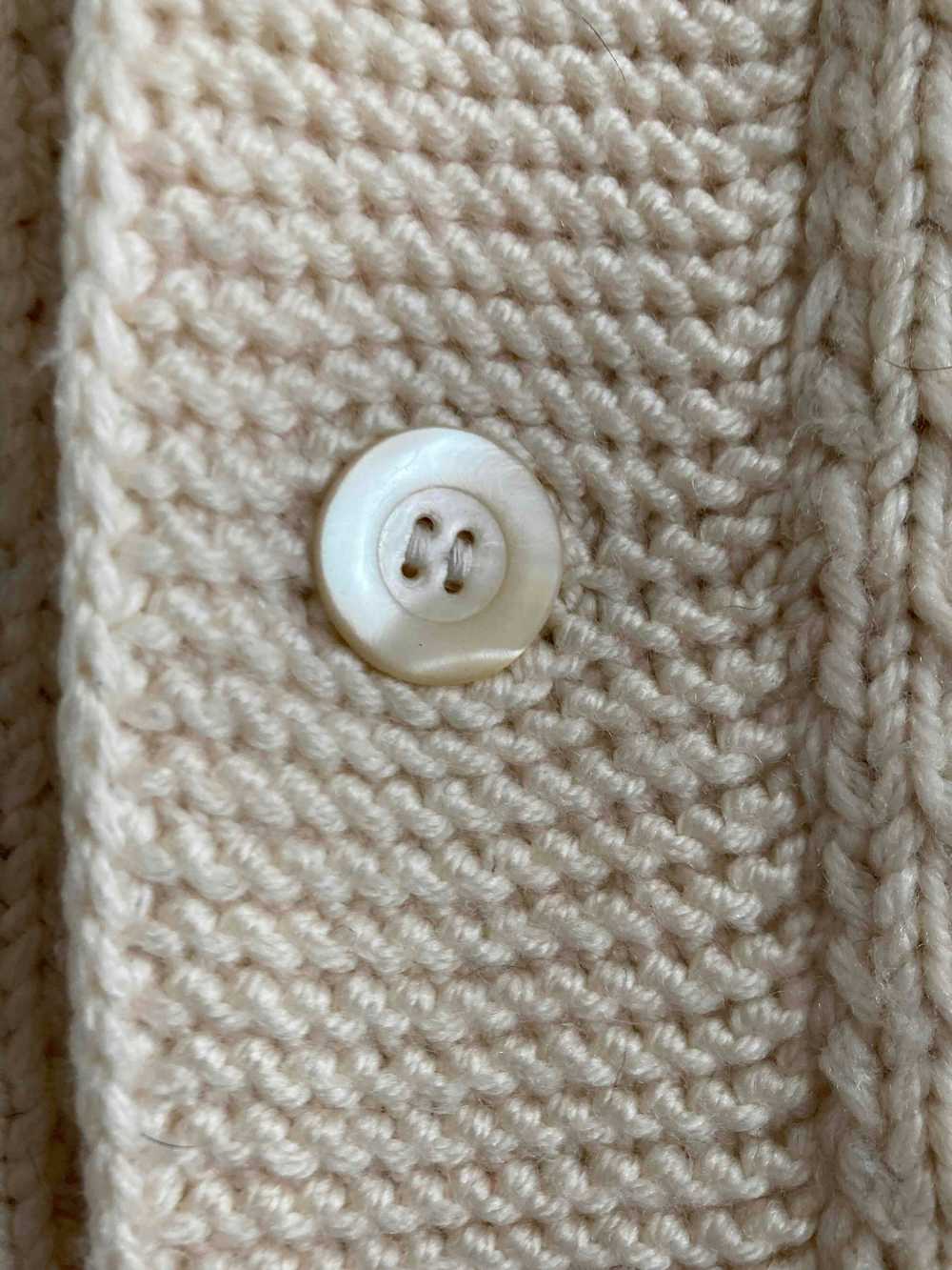 Wool jacket - Hand knitted wool jacket in Irish s… - image 4