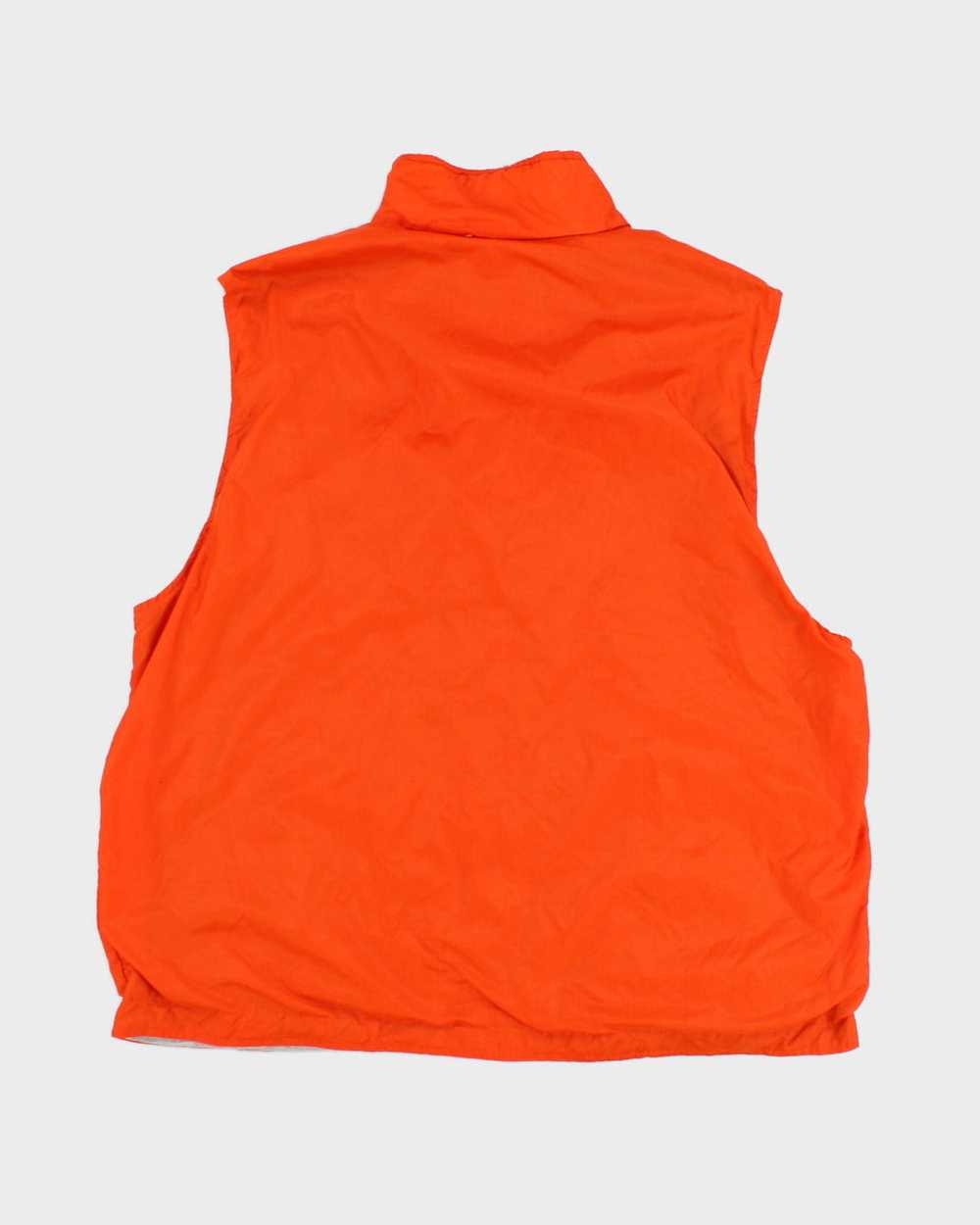 Vintage 90s Nike Reversible Orange/Grey Vest - XL - image 2