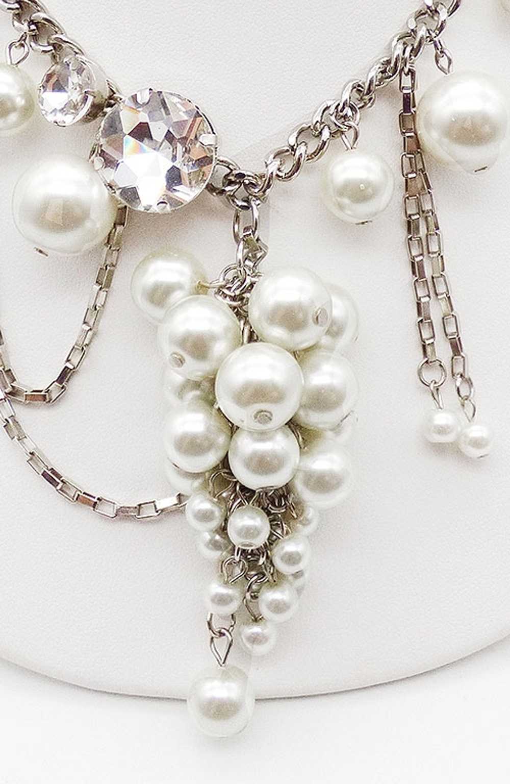 Drippy Pearls Asymmetrical Necklace - image 2