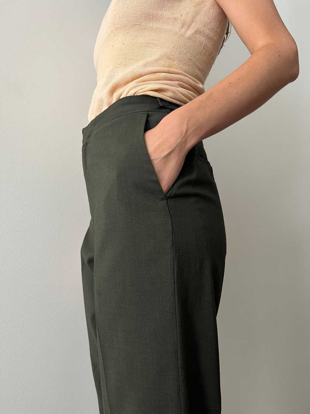 60s Green Sears Casual Pants - image 3