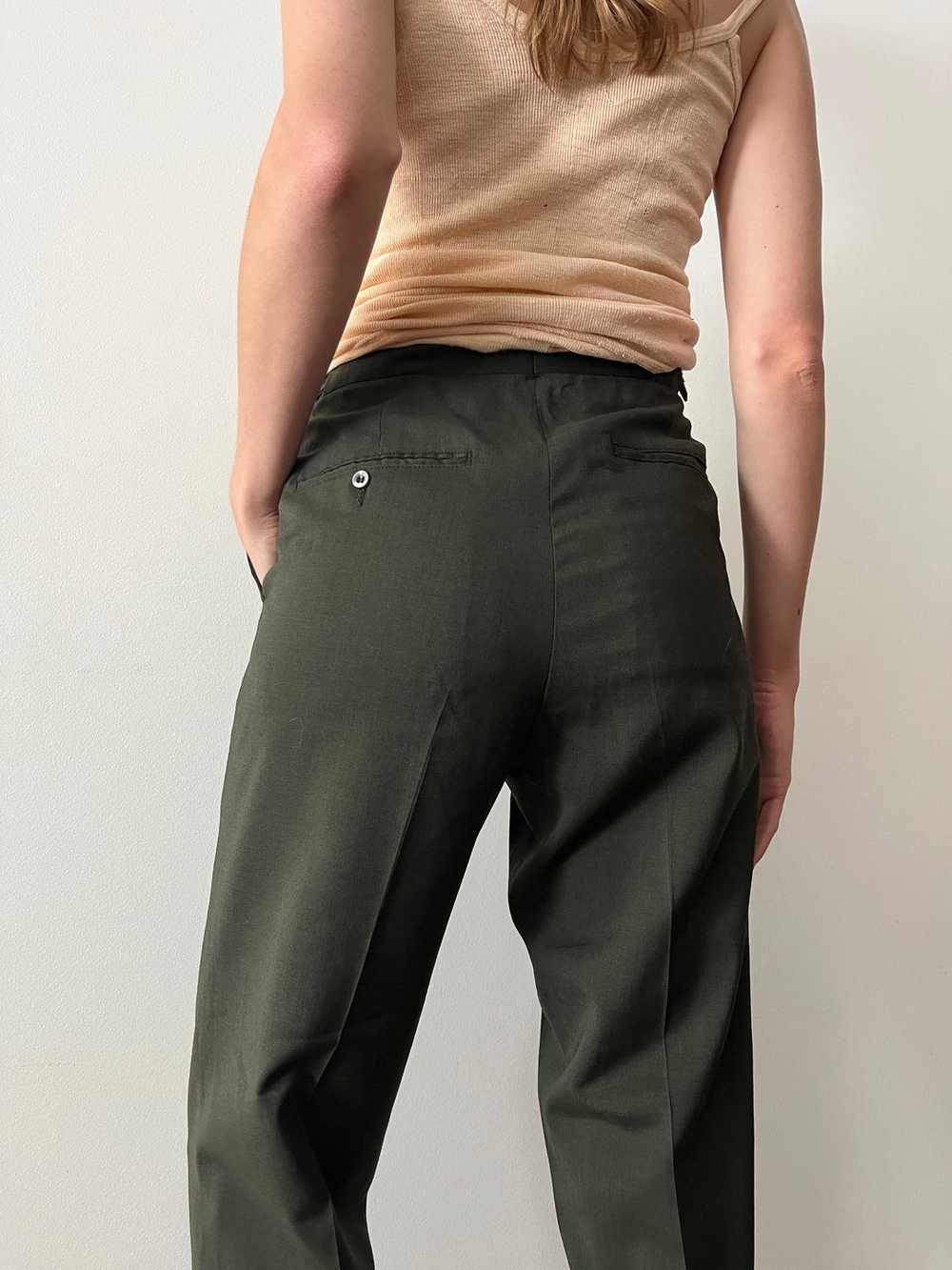 60s Green Sears Casual Pants - image 5