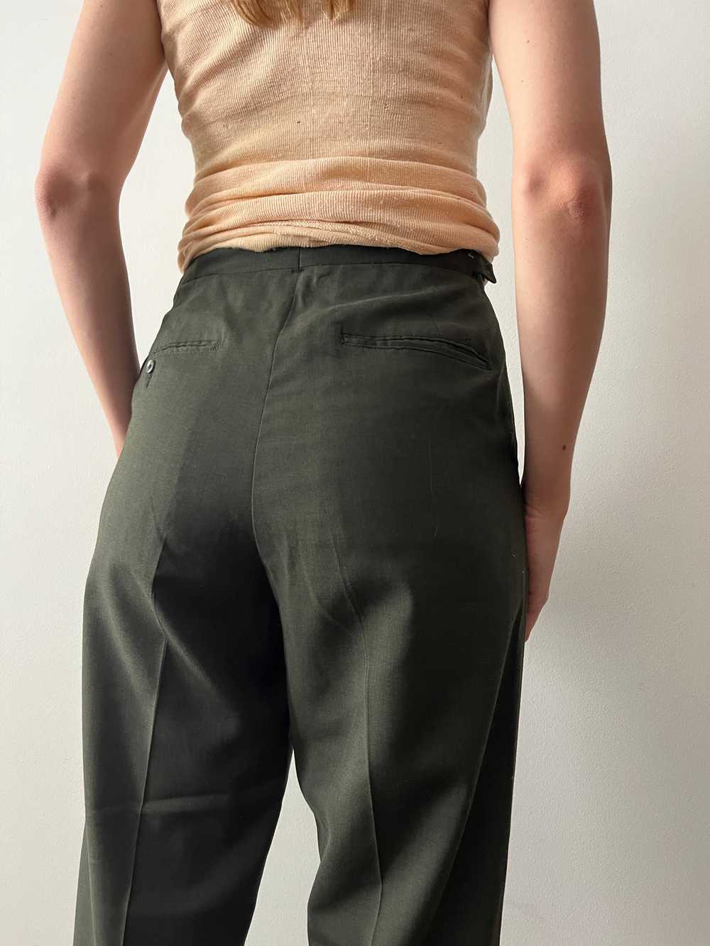 60s Green Sears Casual Pants - image 6