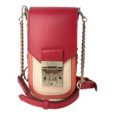 MCM Visetos Mini Patricia Shoulder Bag Cognac 307612