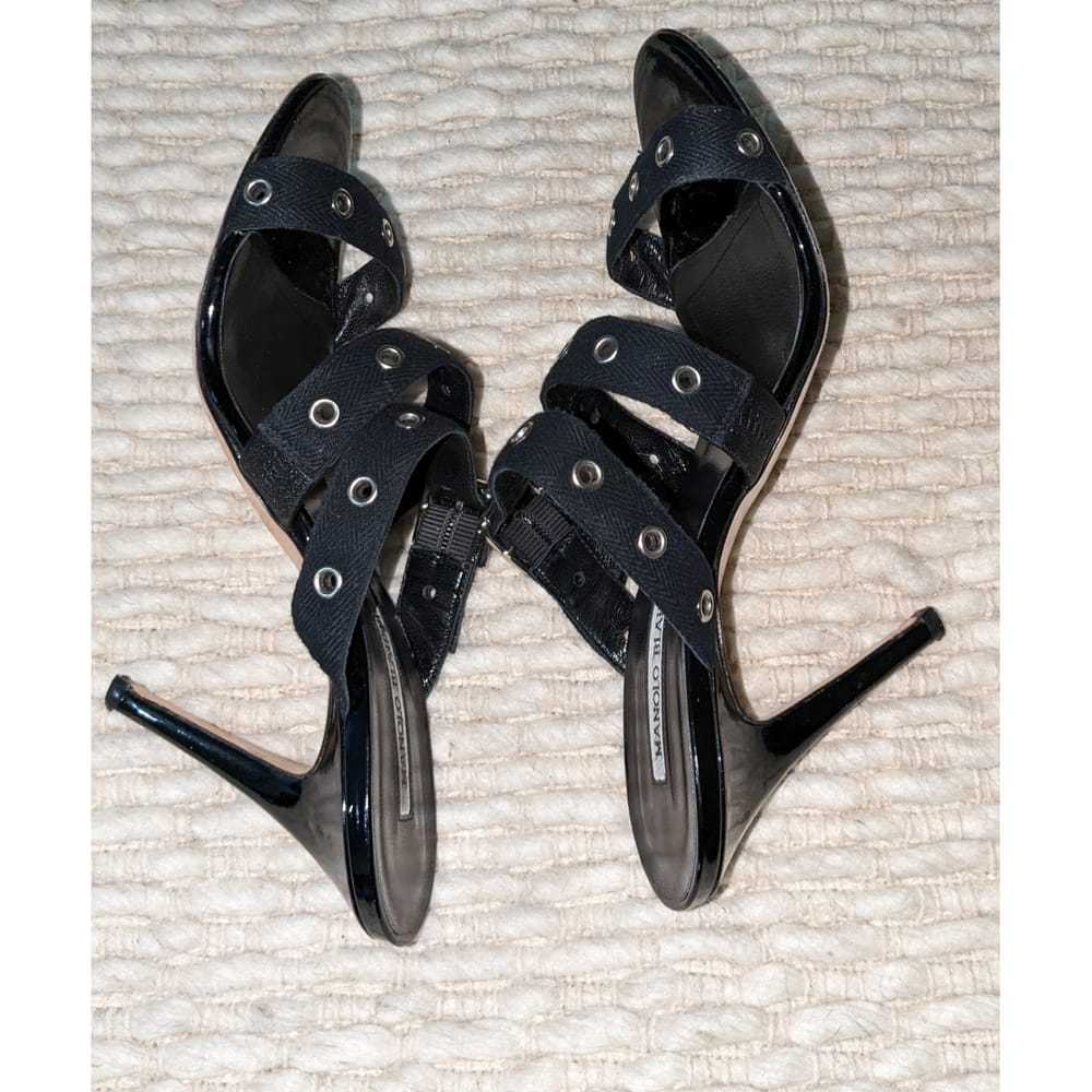 Manolo Blahnik Cloth heels - image 5