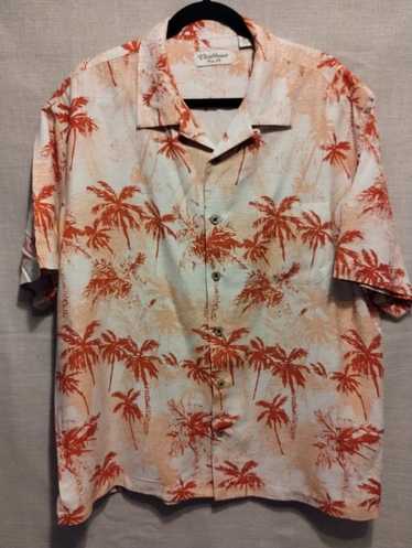 Caribbean 100% Silk Hawaiian Casual Button-Down S… - image 1