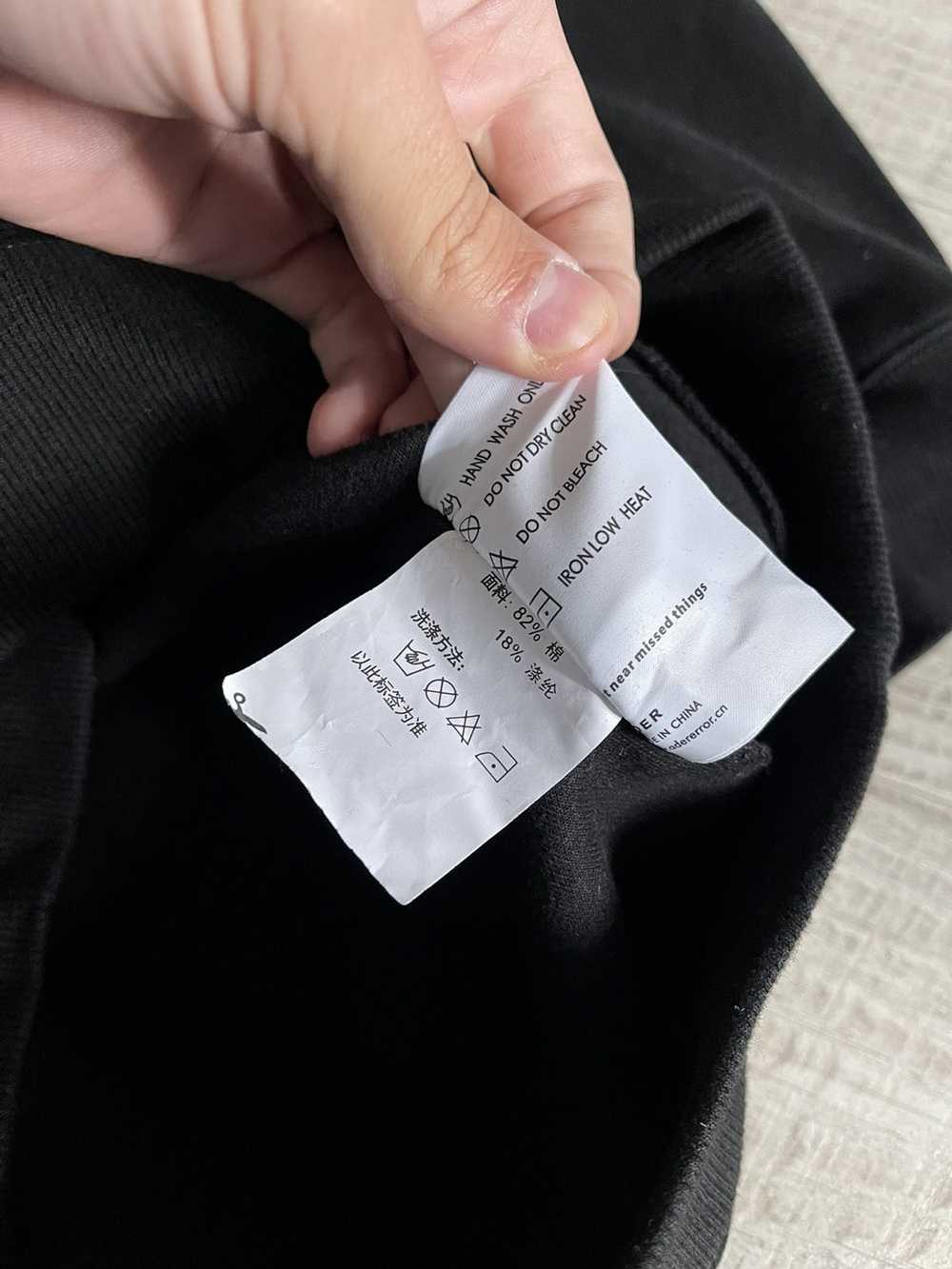 Ader Error Ader Error Sweatshirt Size L(A1) Black… - image 9