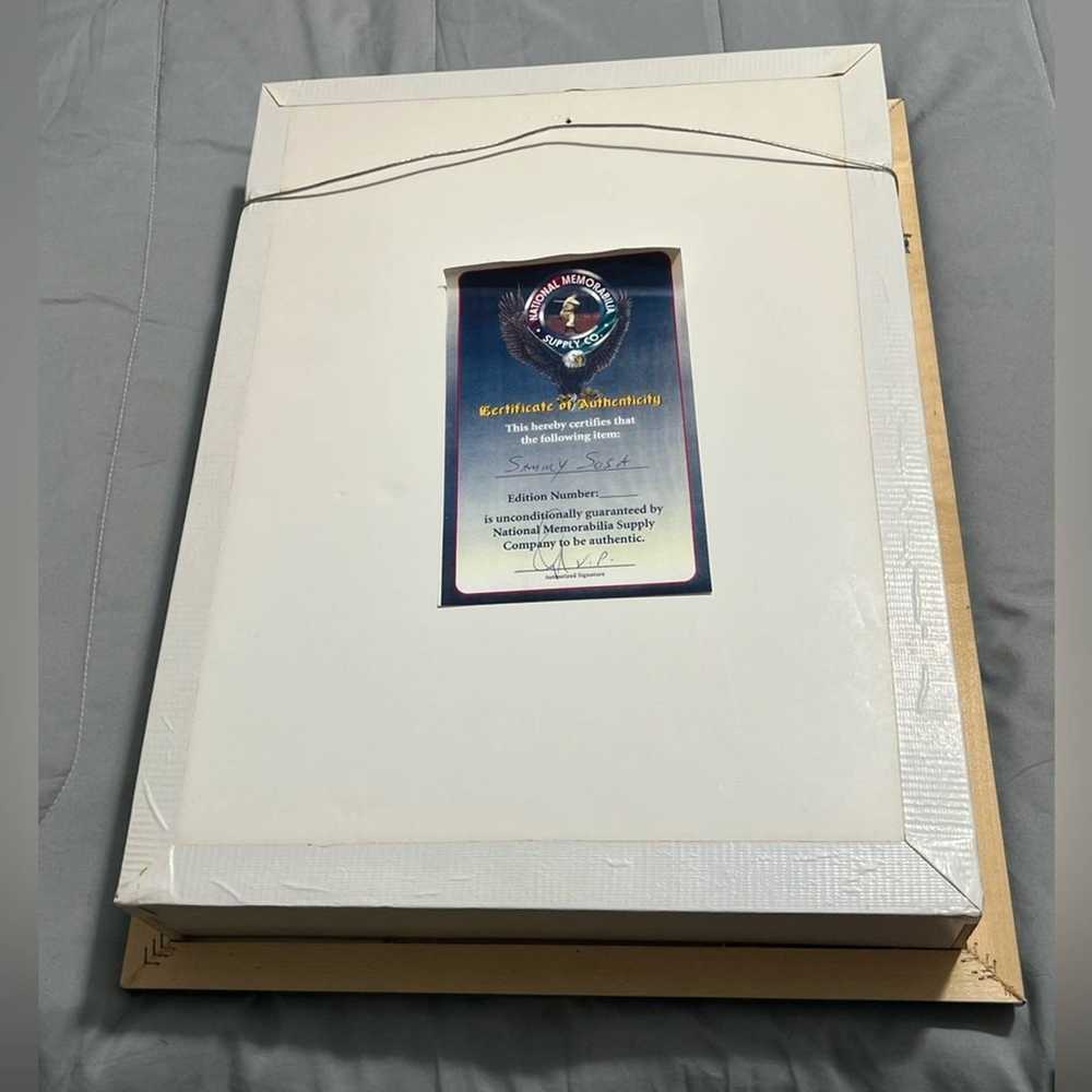 MLB Sammy Sosa **SIGNED* baseball shadow box 2002… - image 4