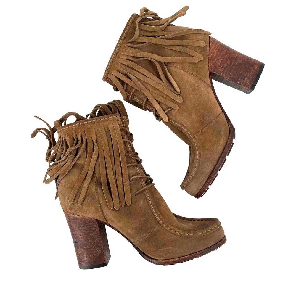 Frye FRYE Parker Fringe Ankle Boot - image 1