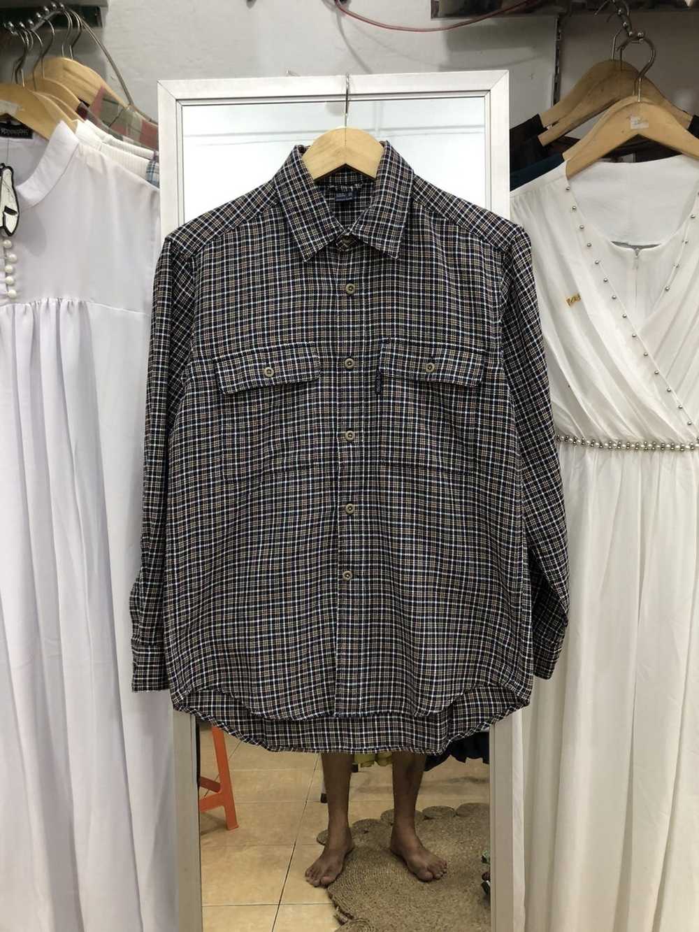 Montbell × Outdoor Life Montbell plaid shirt - image 1