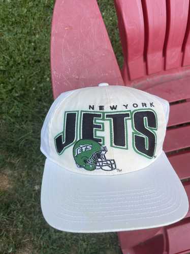 Men's Starter White New York Jets Throwback Warm Up Pitch Satin