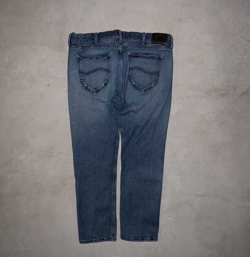 Lee × Vintage Lee 32x30 Slim Fit Blue Denim Jeans - image 4