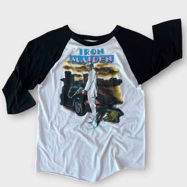 レア1987 Iron Maiden タイダイ Tシャツ VINTAGE T 1987 iron maiden 
