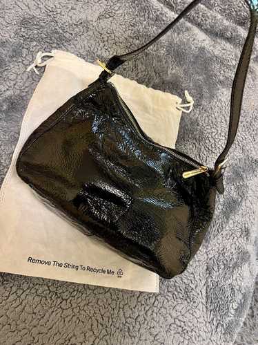 Michael Kors Black Shiny Leather Shoulder Bag