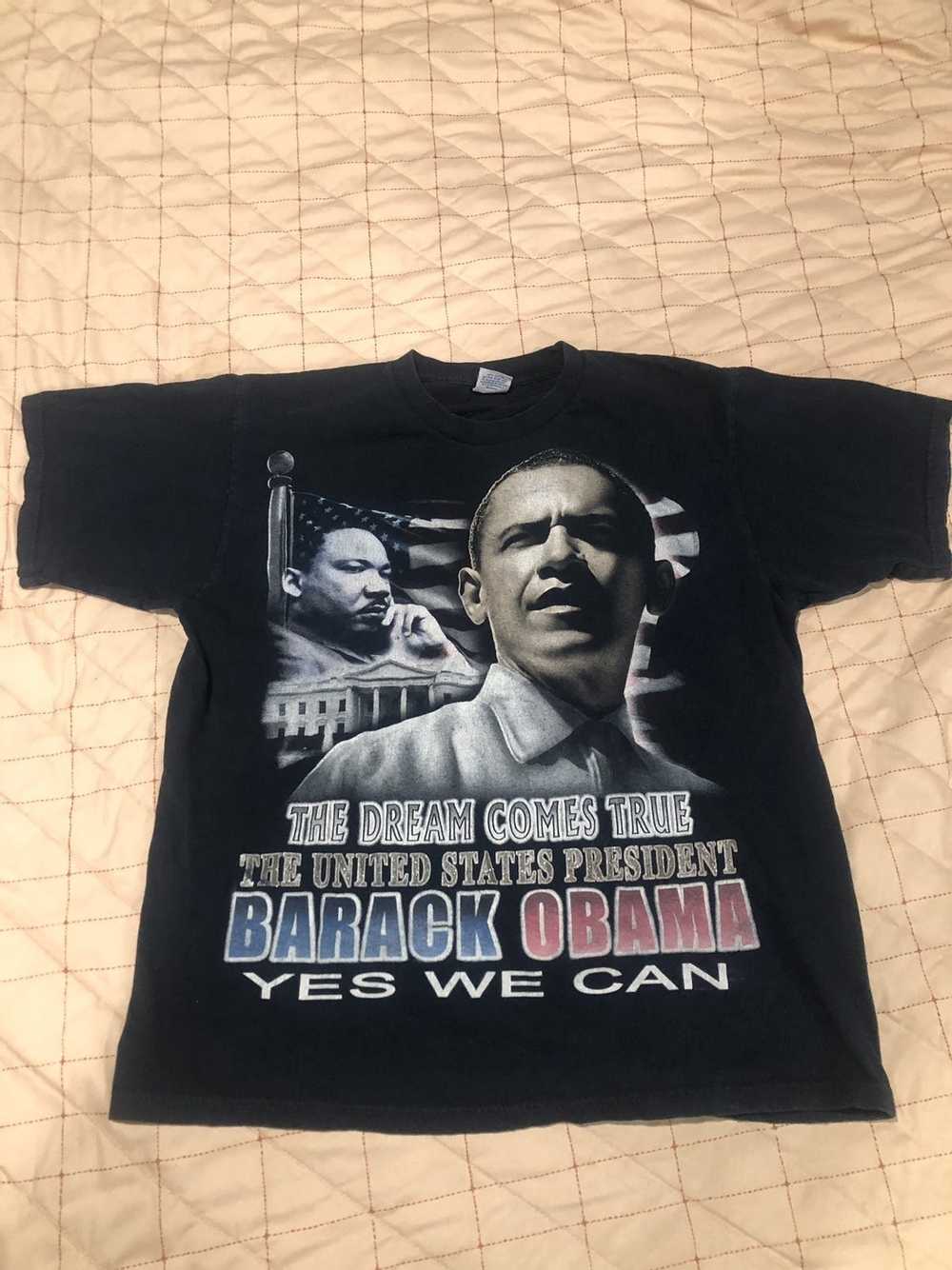 Vintage Vintage Obama MLK T Shirt - image 1