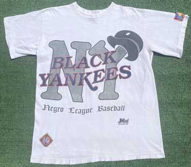 Vtg 90s Negro Leagues Black Yankees Cut Off Tee, Size