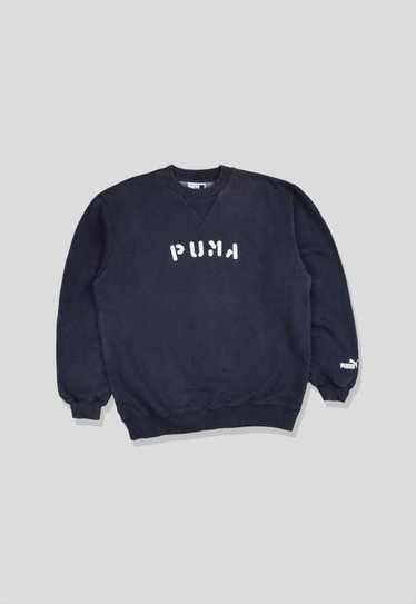 Vintage PUMA Big Logo Sweatshirt Authentic Black Size XL 