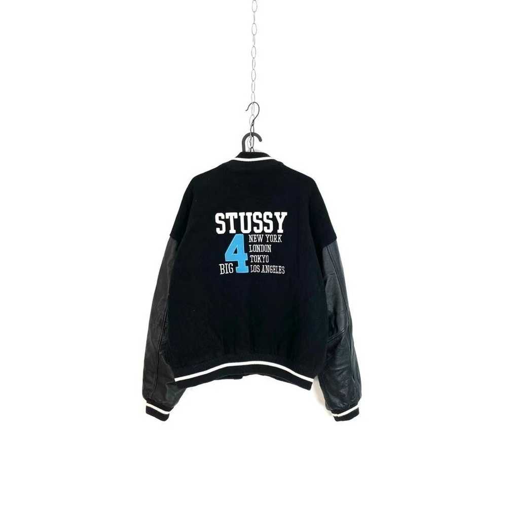 Stussy Vintage Stussy Big 4 Varsity Jacket Gem