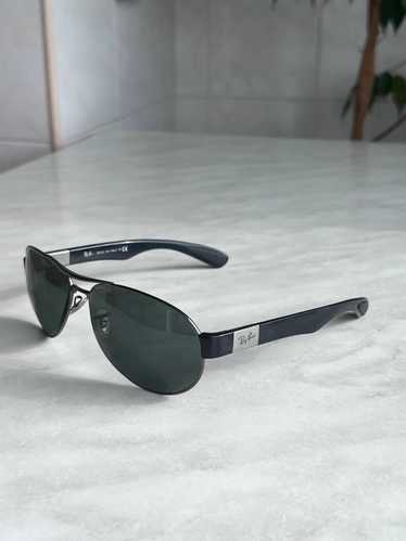 RayBan × Vintage RayBan Sunglasses Black Aviator … - image 1