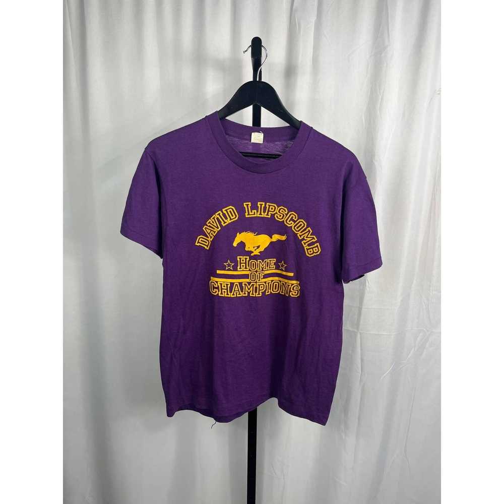 Screen Stars VTG 70s David Lipscomb “Champions” T… - image 1