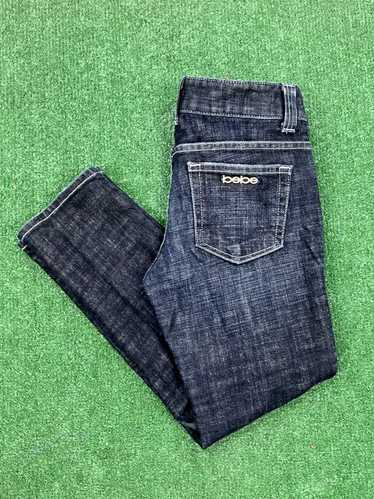 Bebe × Streetwear Bebe Rhinestone Spellout Jeans