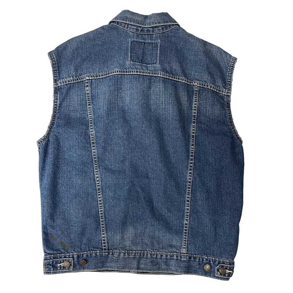 Levi's 80 90's Levis Men Blue Jean TRUCKER Sleeve… - image 2