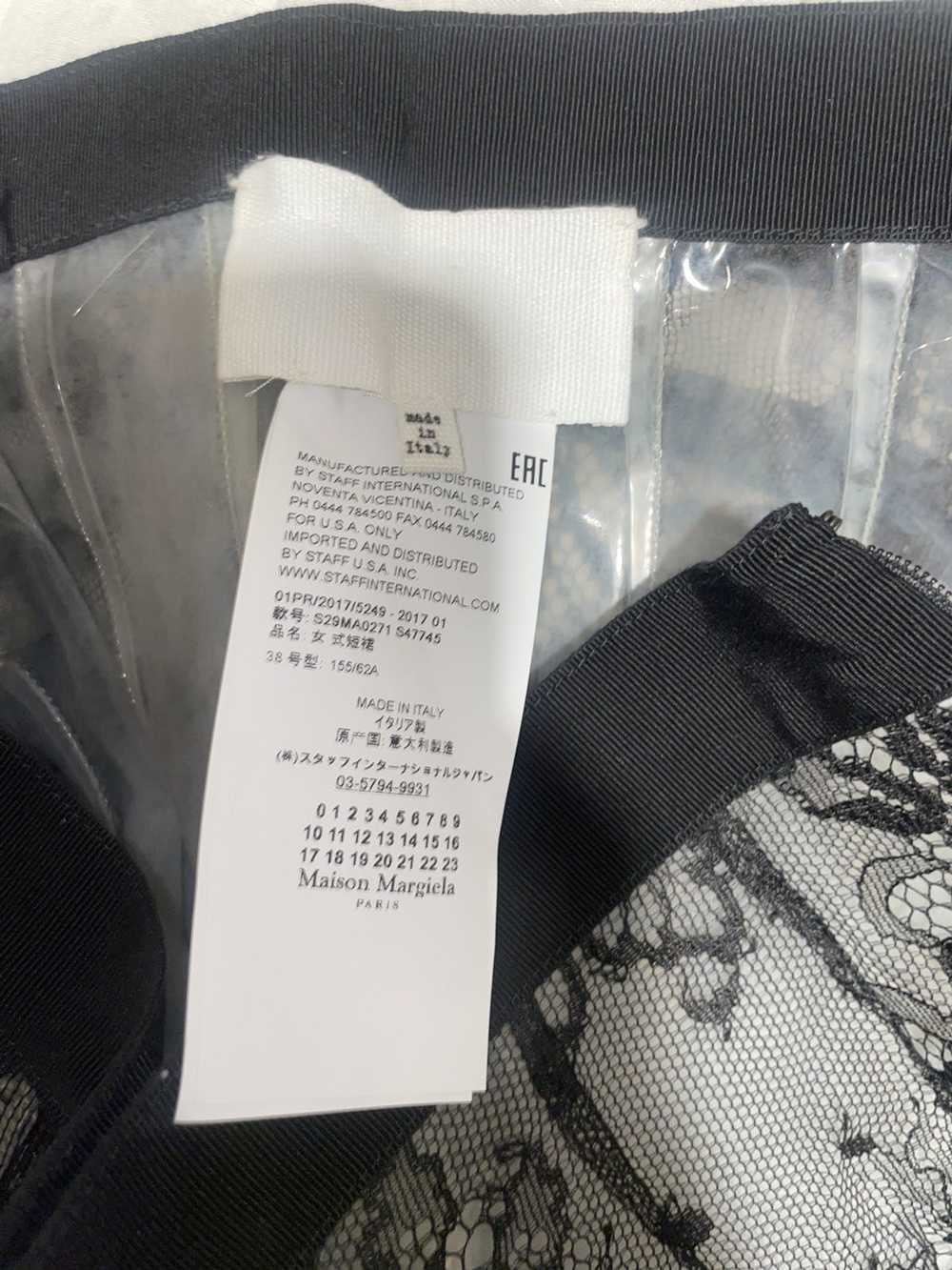 Maison Margiela Margiela SS17 Black lace PVC skirt - image 8