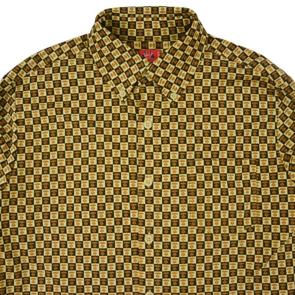 Bape Vintage BAPE All Over Print Button Shirt Siz… - image 4