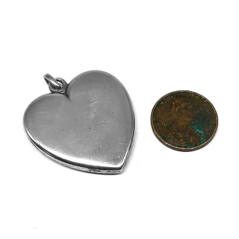 Rare Patented 1902 Sterling Triple Heart Locket P… - image 4