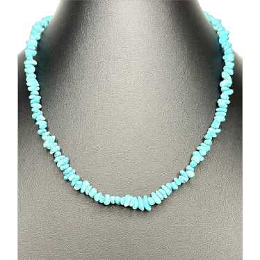 Sterling Silver and Turquoise Nugget Necklace