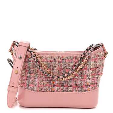 Chanel Pink Tweed and Leather Small Gabrielle Hobo Bag – Trésor Vintage