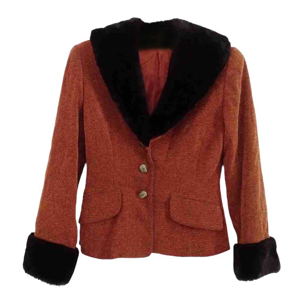 Wool jacket - Wool jacket, faux fur collar and cu… - image 1