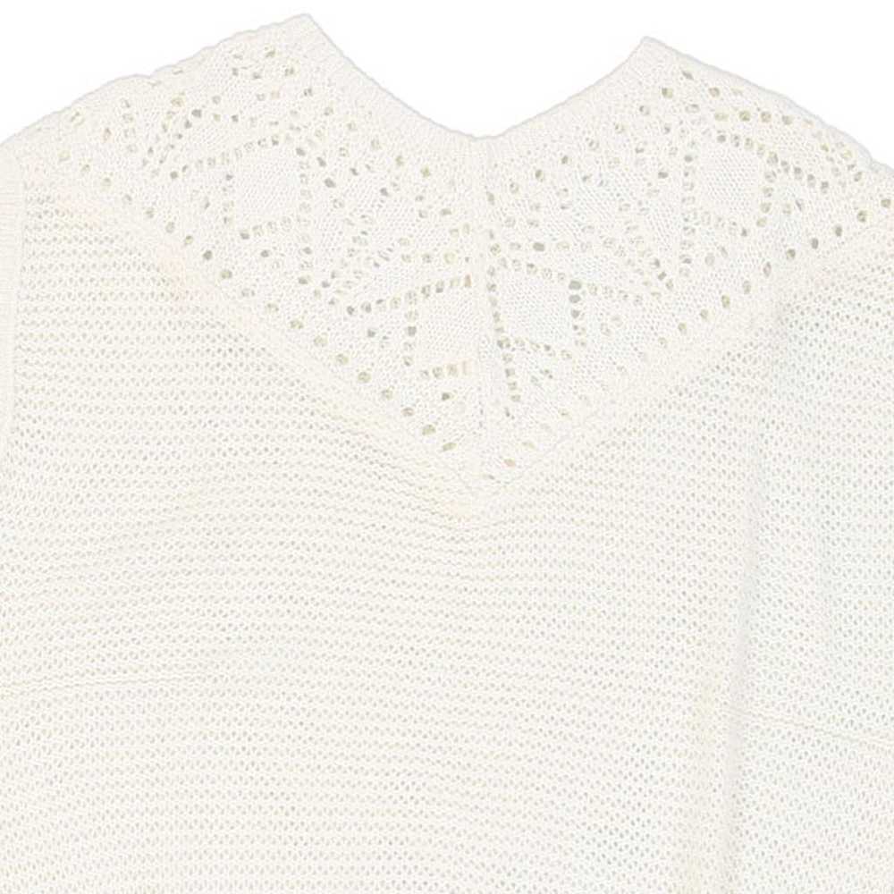 Unbranded Sweater Vest - Large White Cotton - image 5
