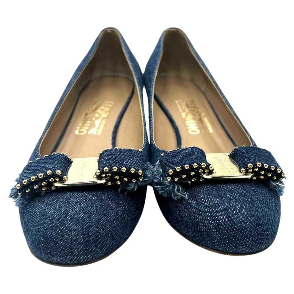 Tod's Slippers/Ballerinas Leather in Blue - image 1