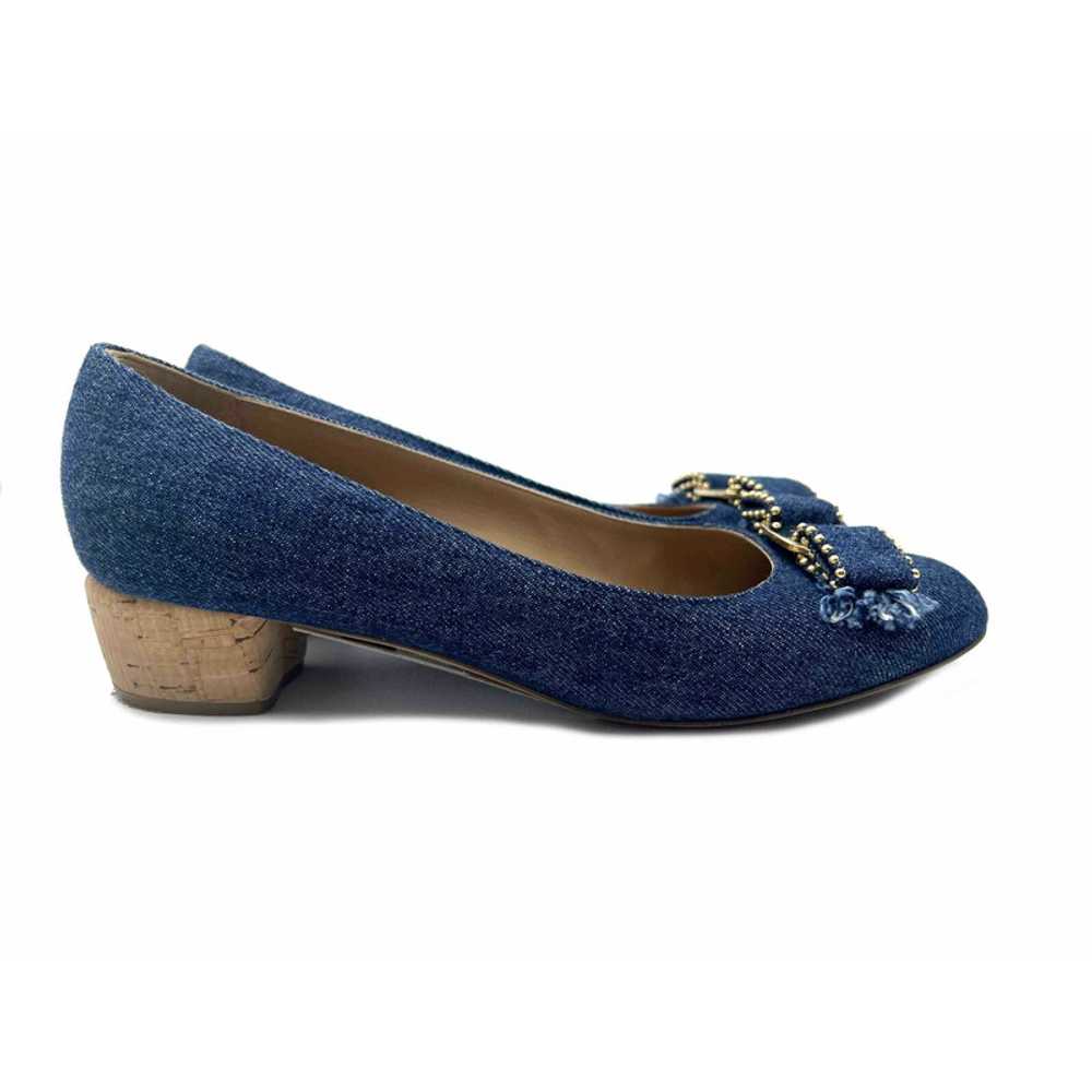 Tod's Slippers/Ballerinas Leather in Blue - image 2