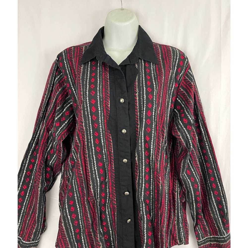 Wrangler VTG Wrangler Western Wear Blouse Sz XL C… - image 6