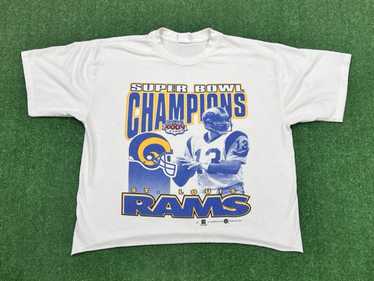 Vintage 1999 St. Louis Rams NFC Western Division Champions Tee T-Shirt  White XL