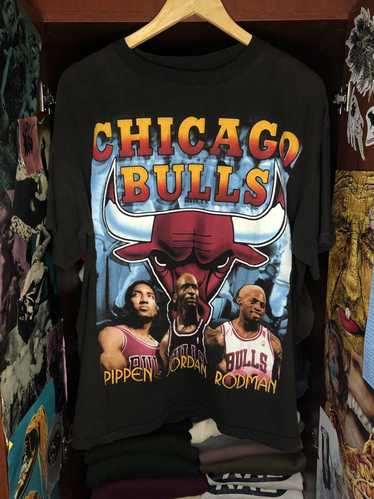 Vintage Chicago Bulls Rap Tee Shirt Jordan Pippen Rodman