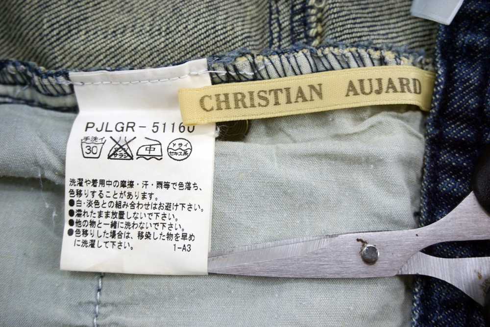 Japanese Brand Christian Aujard Painted Bootcut J… - image 11
