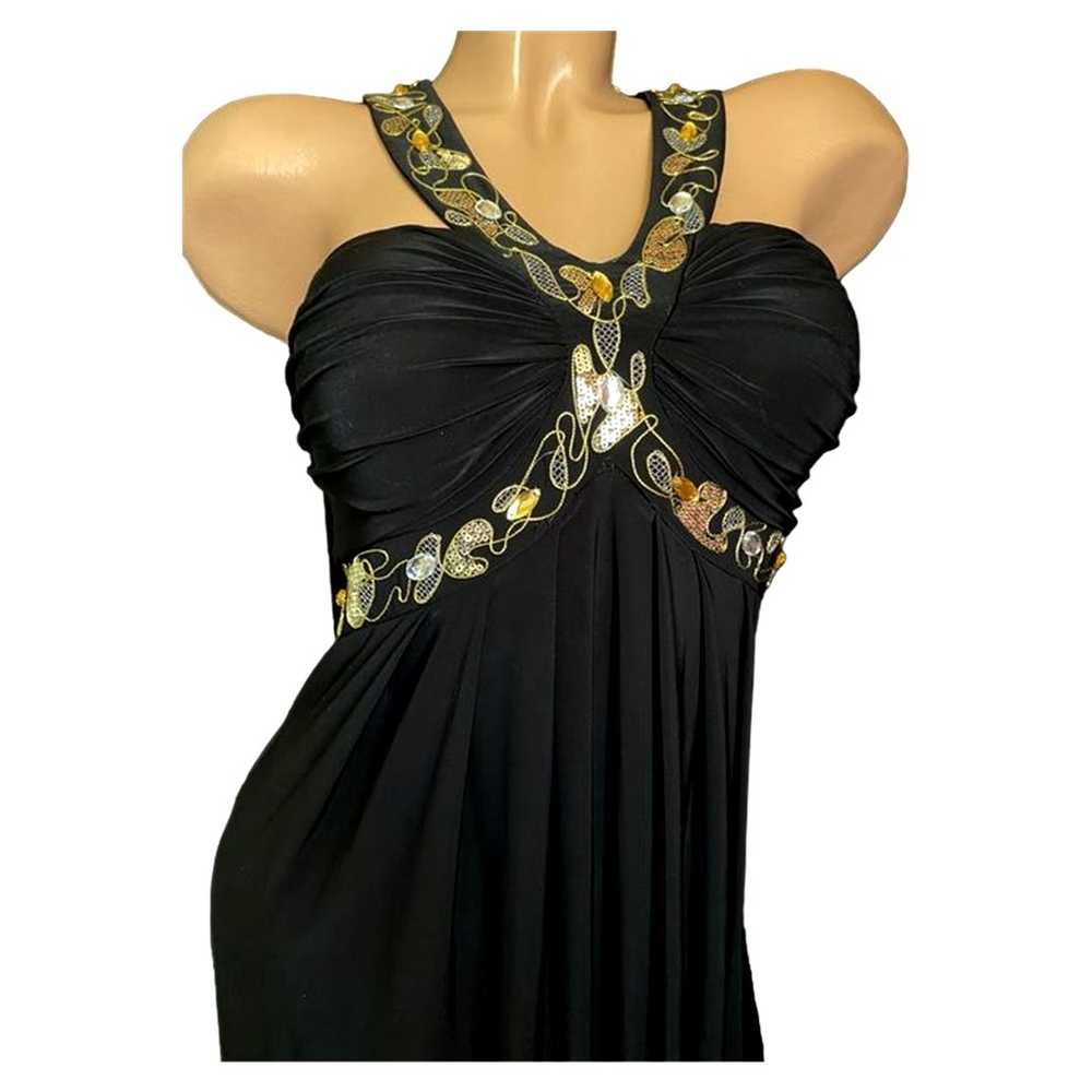 Other Black elegant midi dress with cut outs on t… - image 4