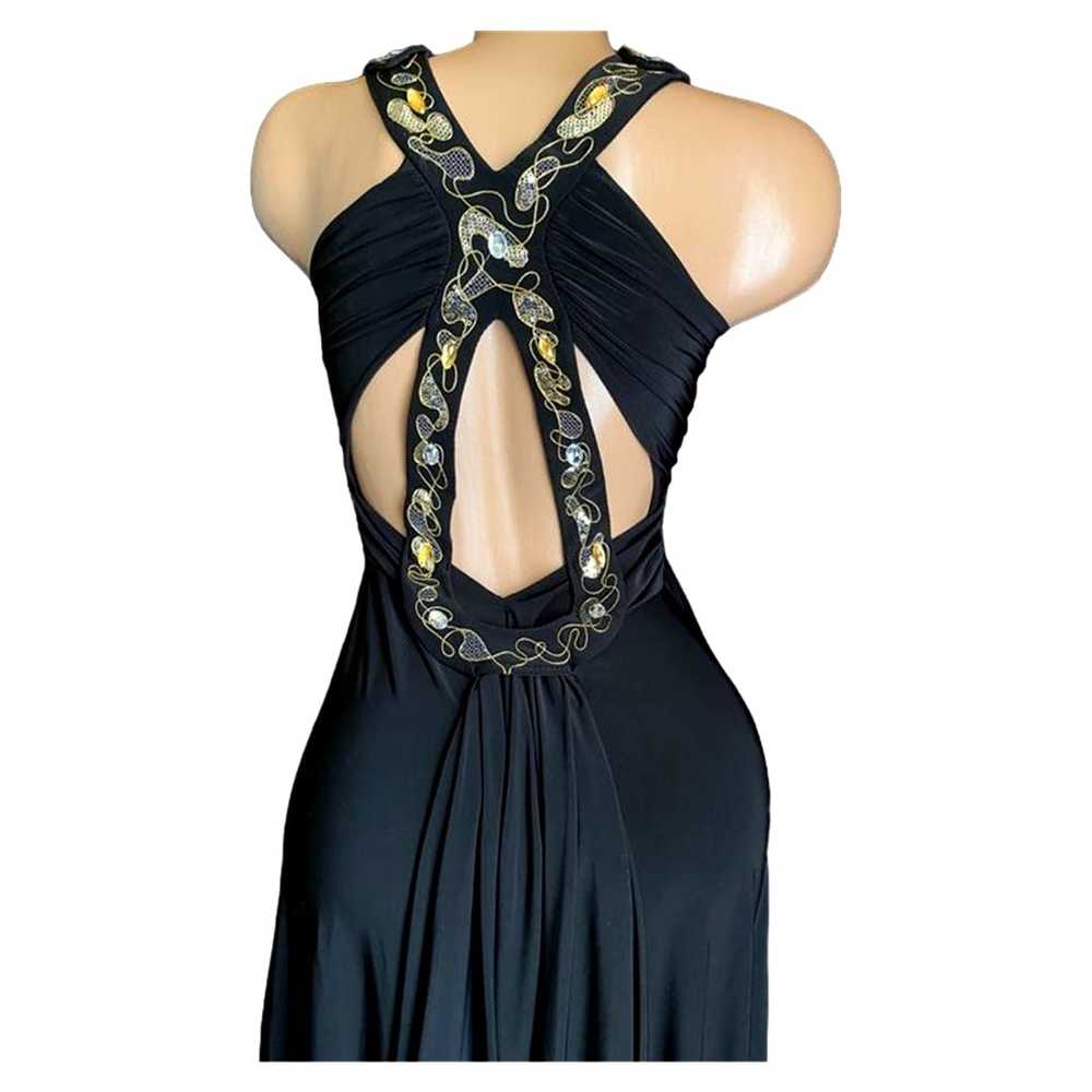 Other Black elegant midi dress with cut outs on t… - image 5