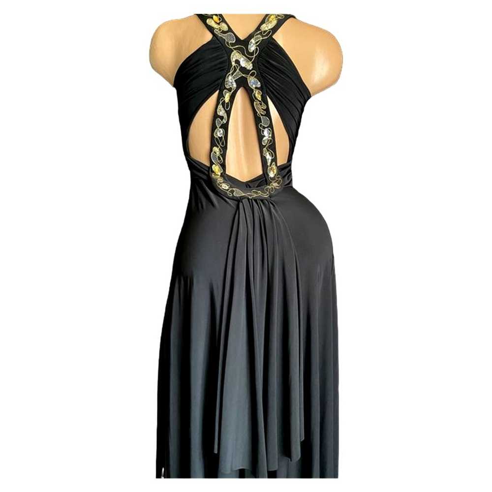 Other Black elegant midi dress with cut outs on t… - image 6