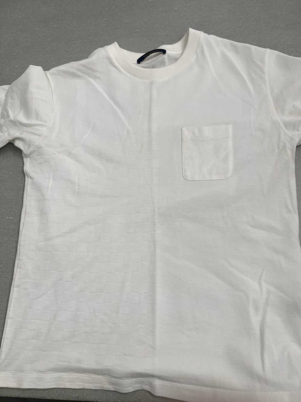 Louis Vuitton LVSE Half Damier Pocket Short Sleeve Tee Shirt Navy Pre-Owned