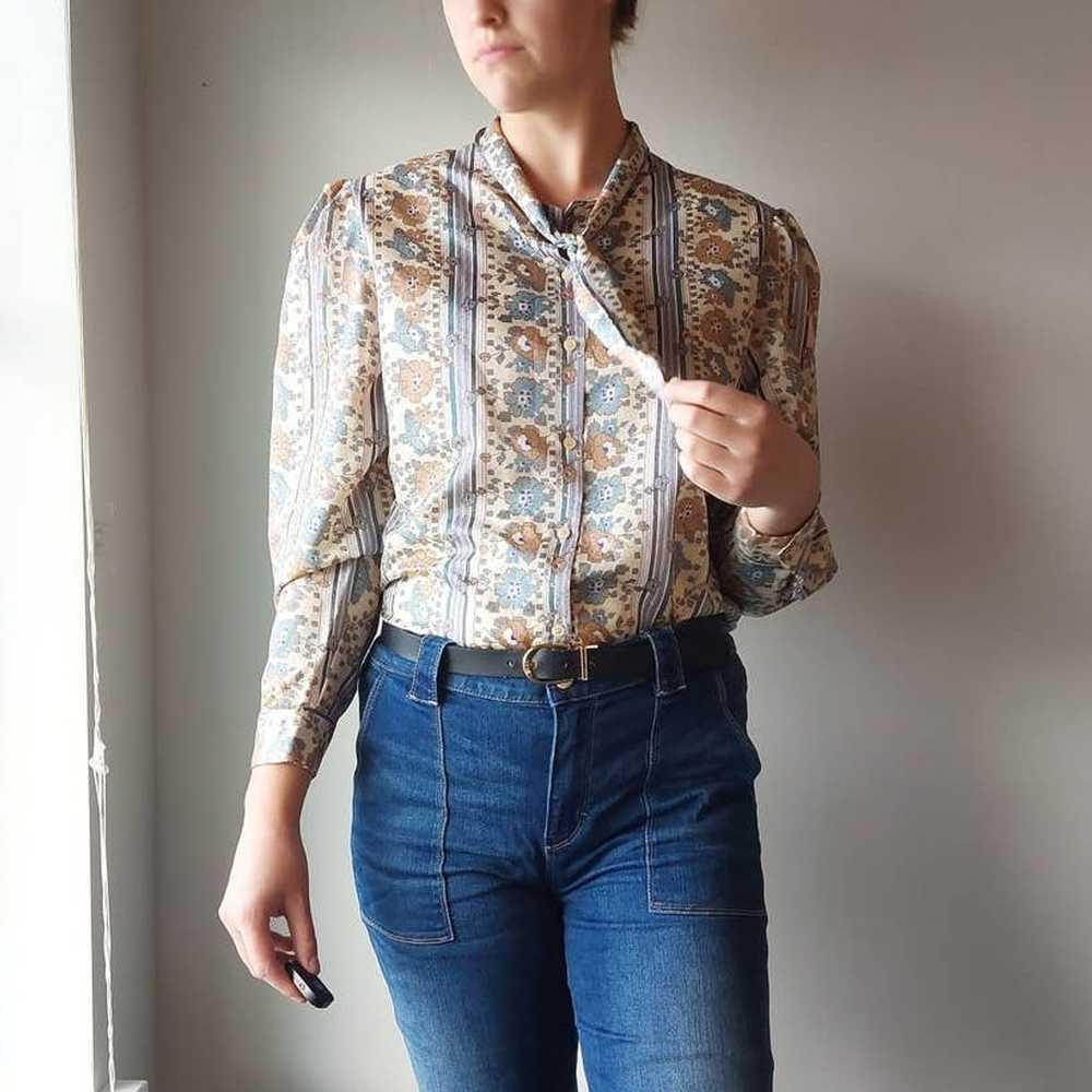 Vintage Vintage 80s/90s Floral Blouse, Koret Unio… - image 2