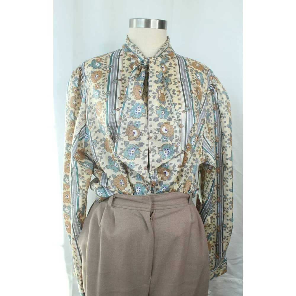 Vintage Vintage 80s/90s Floral Blouse, Koret Unio… - image 3