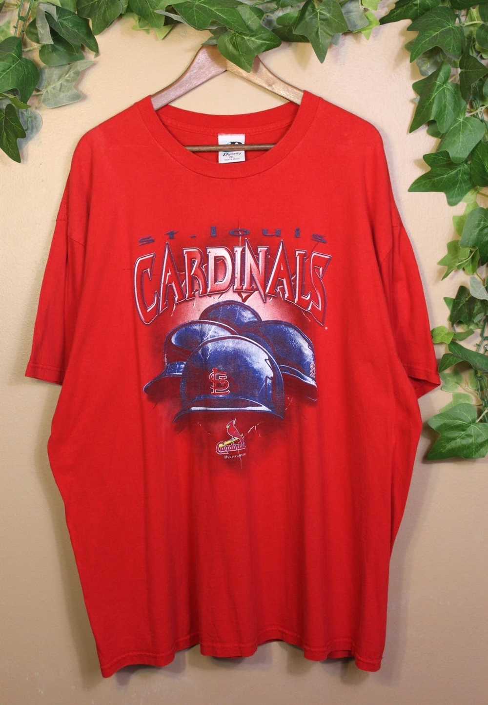 Vintage 00s Red Majestic MLB St. Louis Cardinals T-Shirt - X-Large Cotton–  Domno Vintage