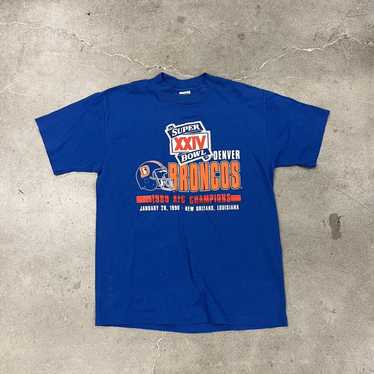 Stedman Vintage NY Giants Super Bowl XXV T-Shirt, Size S. Made in USA.