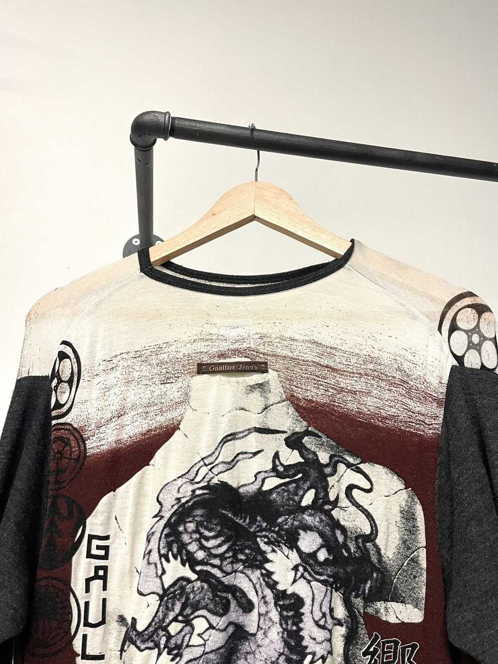 Jean Paul Gaultier Dragon long sleeve t-shirt mes… - image 6