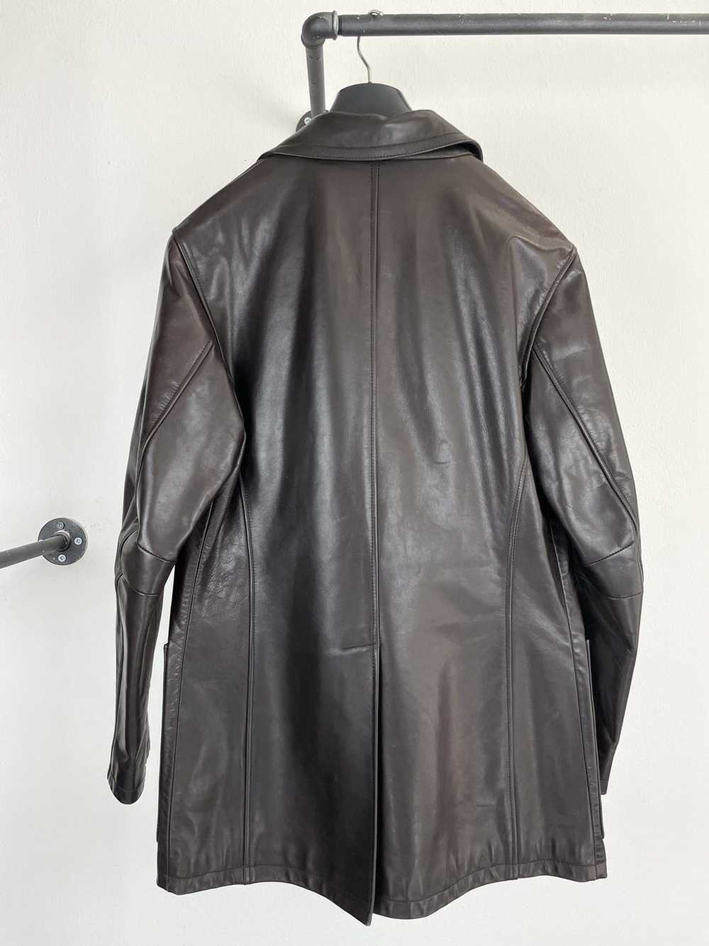 Prada AW1999 Prada mainline leather coat archive … - image 3