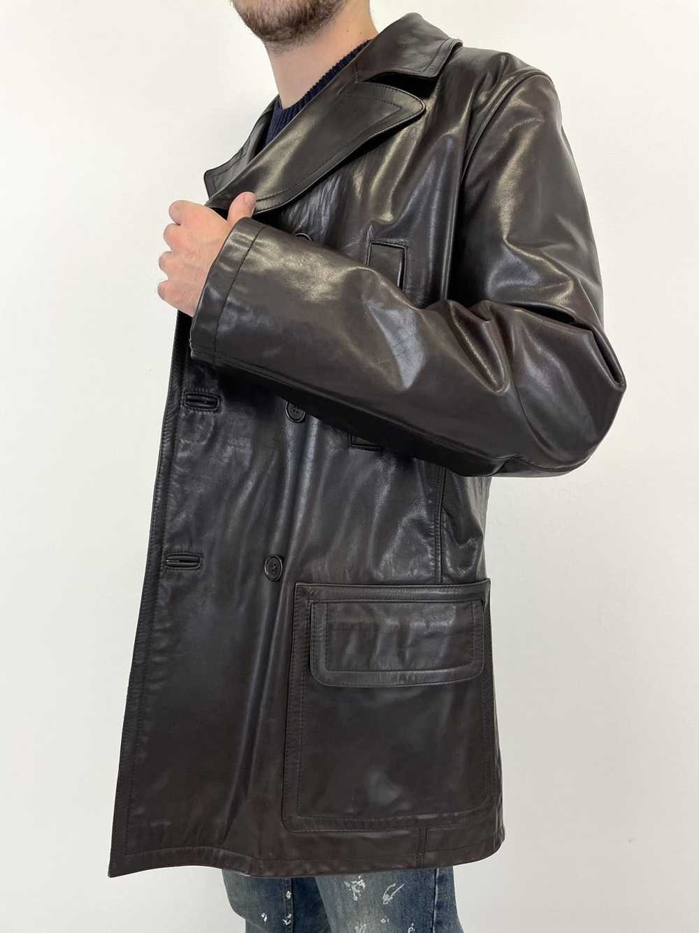 Prada AW1999 Prada mainline leather coat archive … - image 5